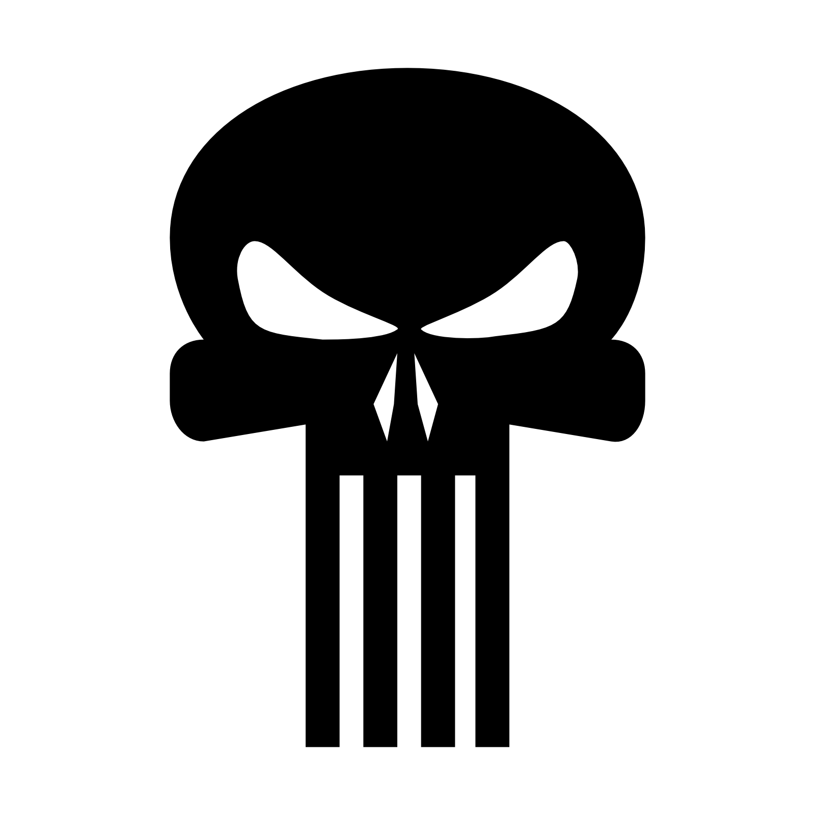 The Punisher Computer Icons Font - Daredevil png download - 1600*1600 ...