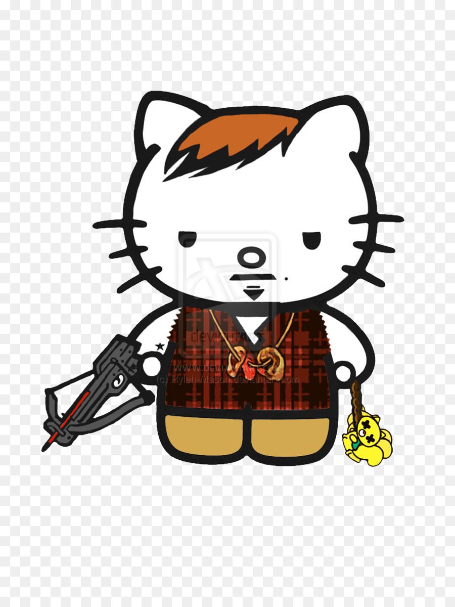Hello Kitty Coloring book Sticker Painting Drawing - daryl dixon png download - 900*1200 - Free Transparent Hello Kitty png Download.
