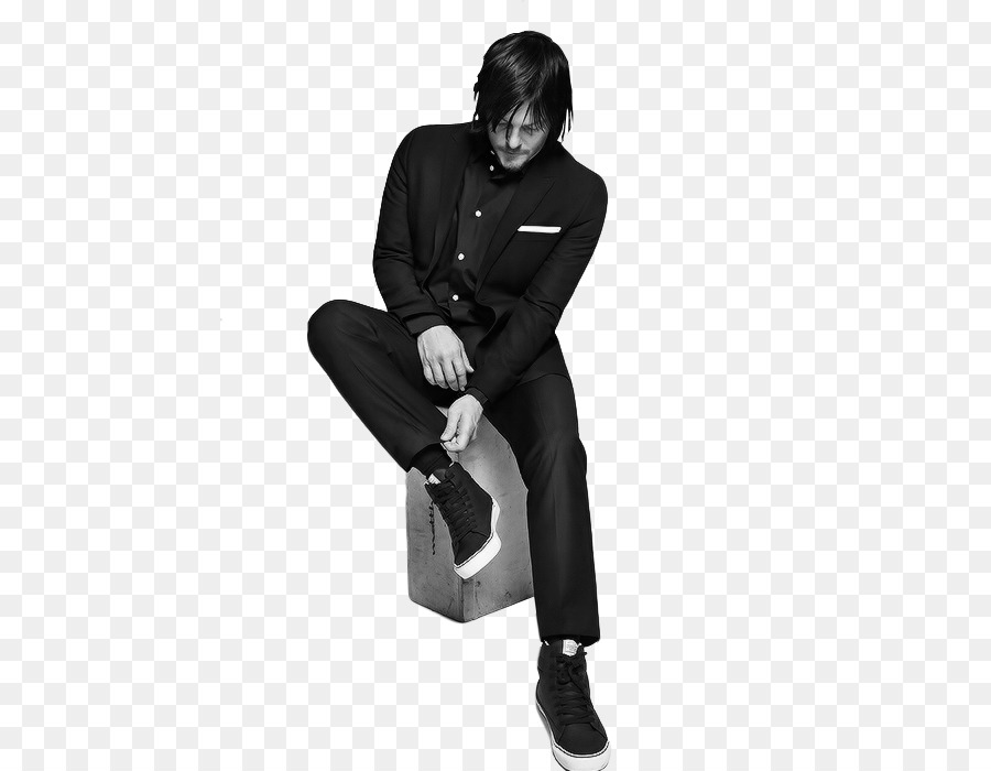 Daryl Dixon Black and white Actor Photography - actor png download - 500*700 - Free Transparent Daryl Dixon png Download.