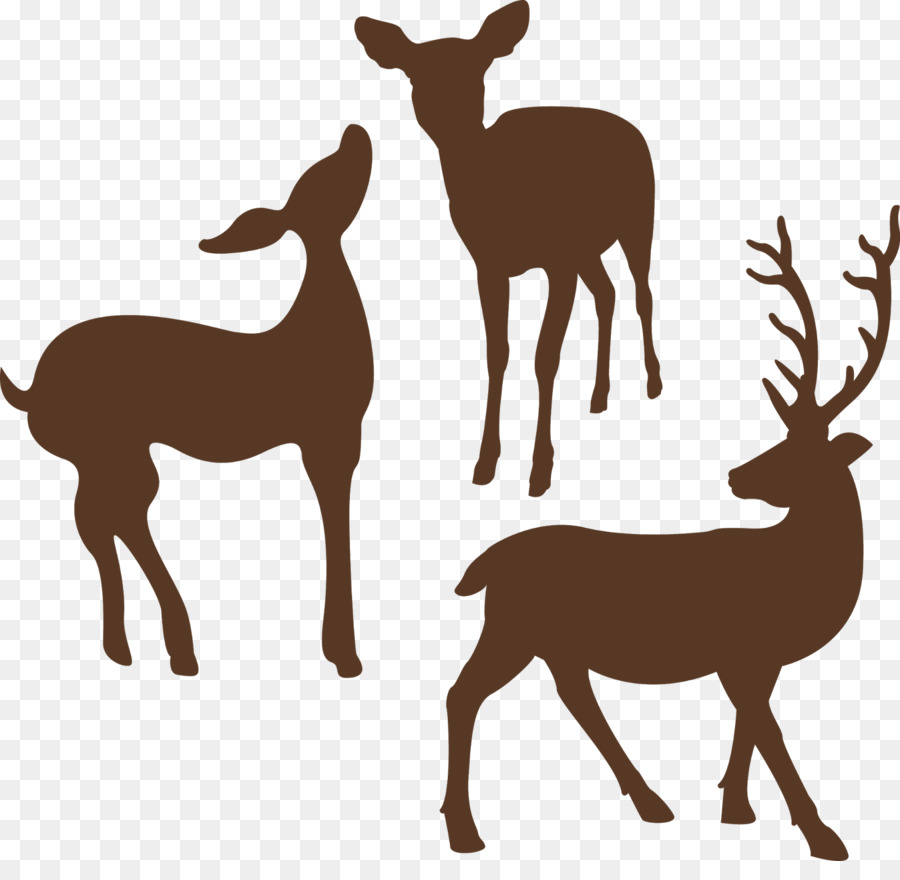 Deer Silhouette Clip art - animal silhouettes png download - 1600*1530 - Free Transparent Deer png Download.