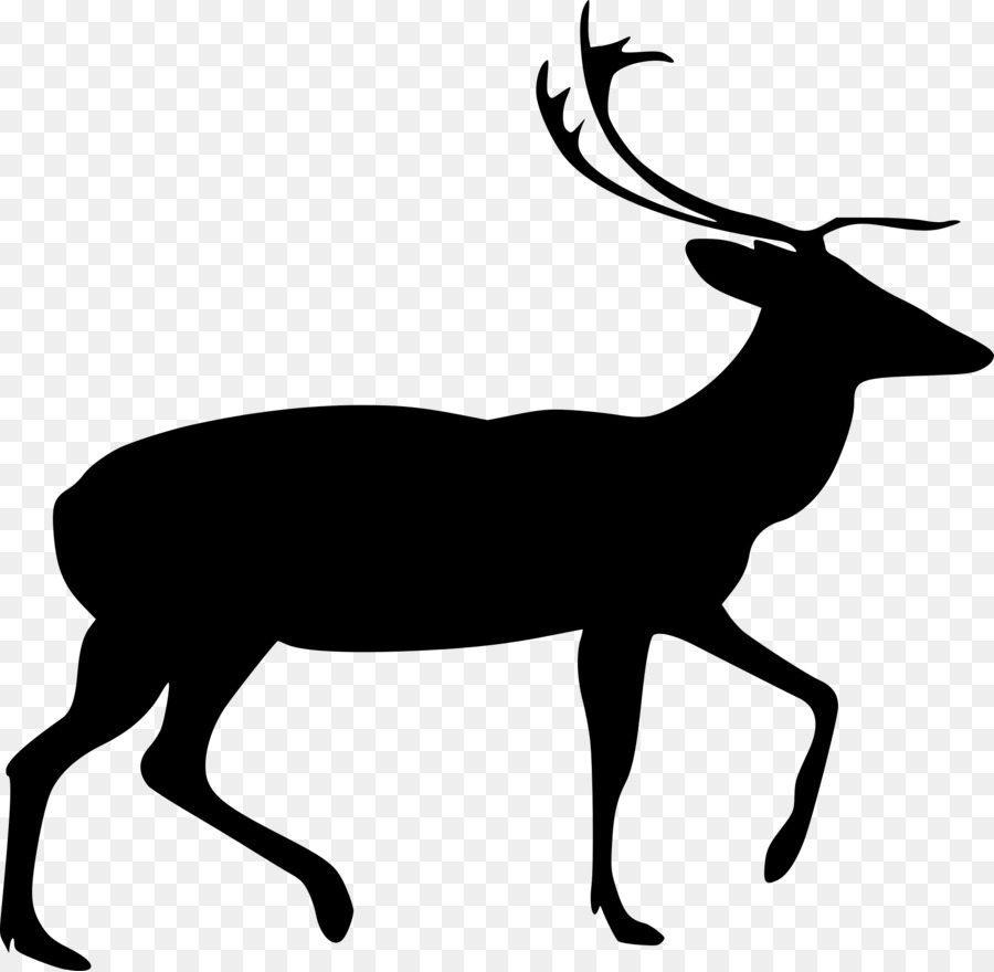 Deer Silhouette Line art Clip art - deer png download - 1920*1875 - Free Transparent Deer png Download.