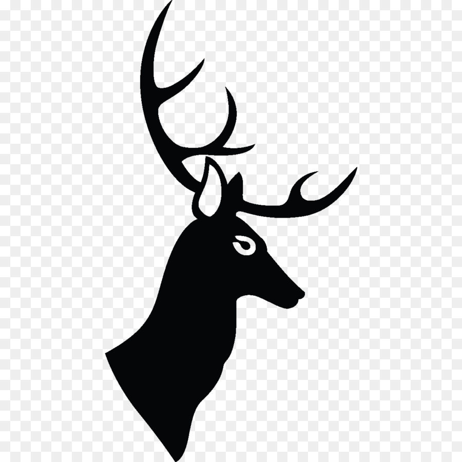 deer head outline profile