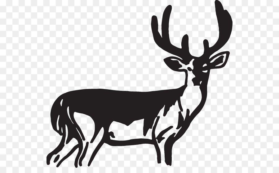 Decal Reindeer Sticker Elk - Reindeer png download - 600*543 - Free Transparent Decal png Download.