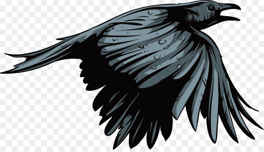 American crow Bird Deer Gray wolf Illustration - Vector flying bird png download - 937*533 - Free Transparent American Crow png Download.