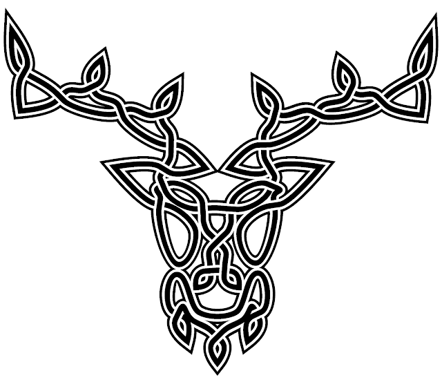 Deer Celtic knot Celts Tattoo - deer png download - 640*550 - Free ...