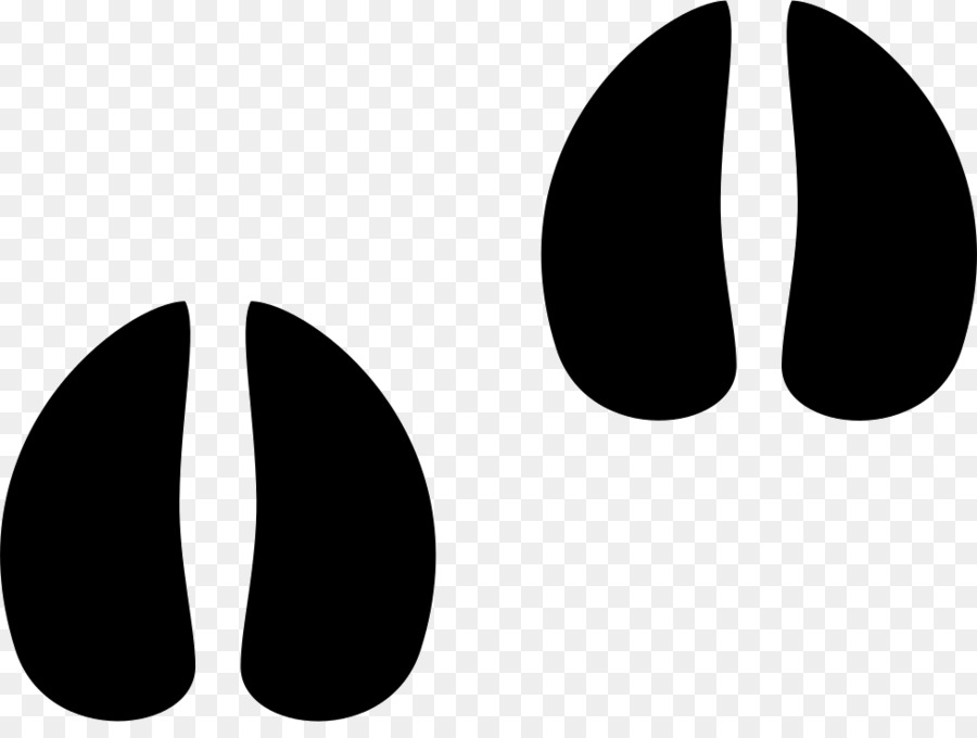 White-tailed deer Footprint Clip art - cow print png download - 980*724 - Free Transparent Whitetailed Deer png Download.