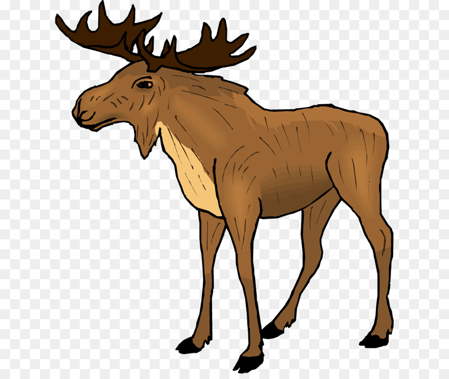 Moose Deer Clip art - deer png download - 679*750 - Free Transparent Moose png Download.