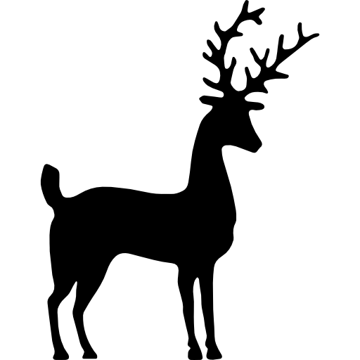 Reindeer Silhouette - deer png download - 512*512 - Free Transparent ...