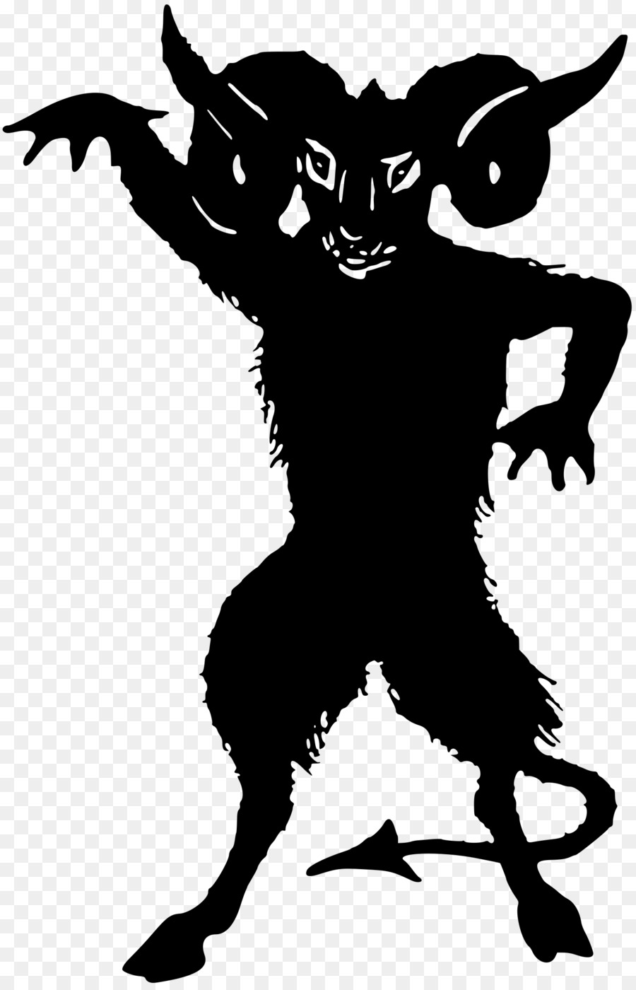 Jersey Devil Silhouette Demon Clip art - creepy png download - 1545*2400 - Free Transparent Devil png Download.