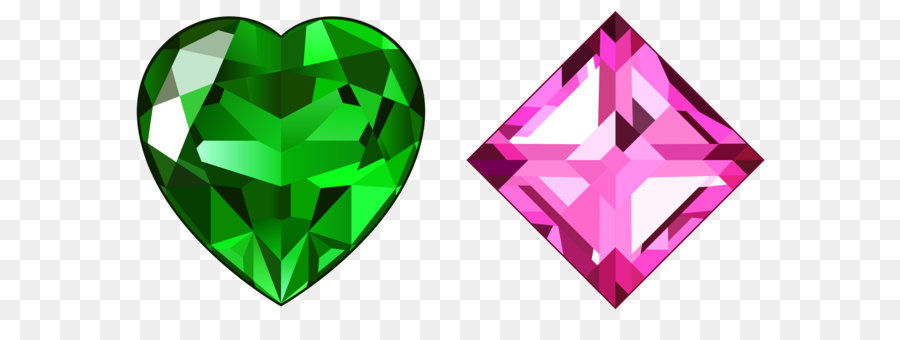 Diamond Stock photography Clip art - Transparent Green and Pink Diamonds PNG Clipart png download - 4488*2216 - Free Transparent Diamond png Download.
