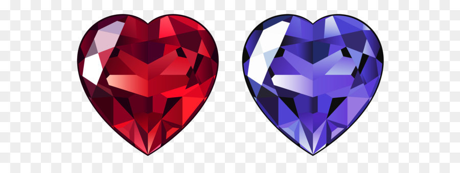 Diamond Gemstone Heart Clip art - Transparent Diamond Hearts PNG Clipart png download - 4664*2320 - Free Transparent Diamond png Download.