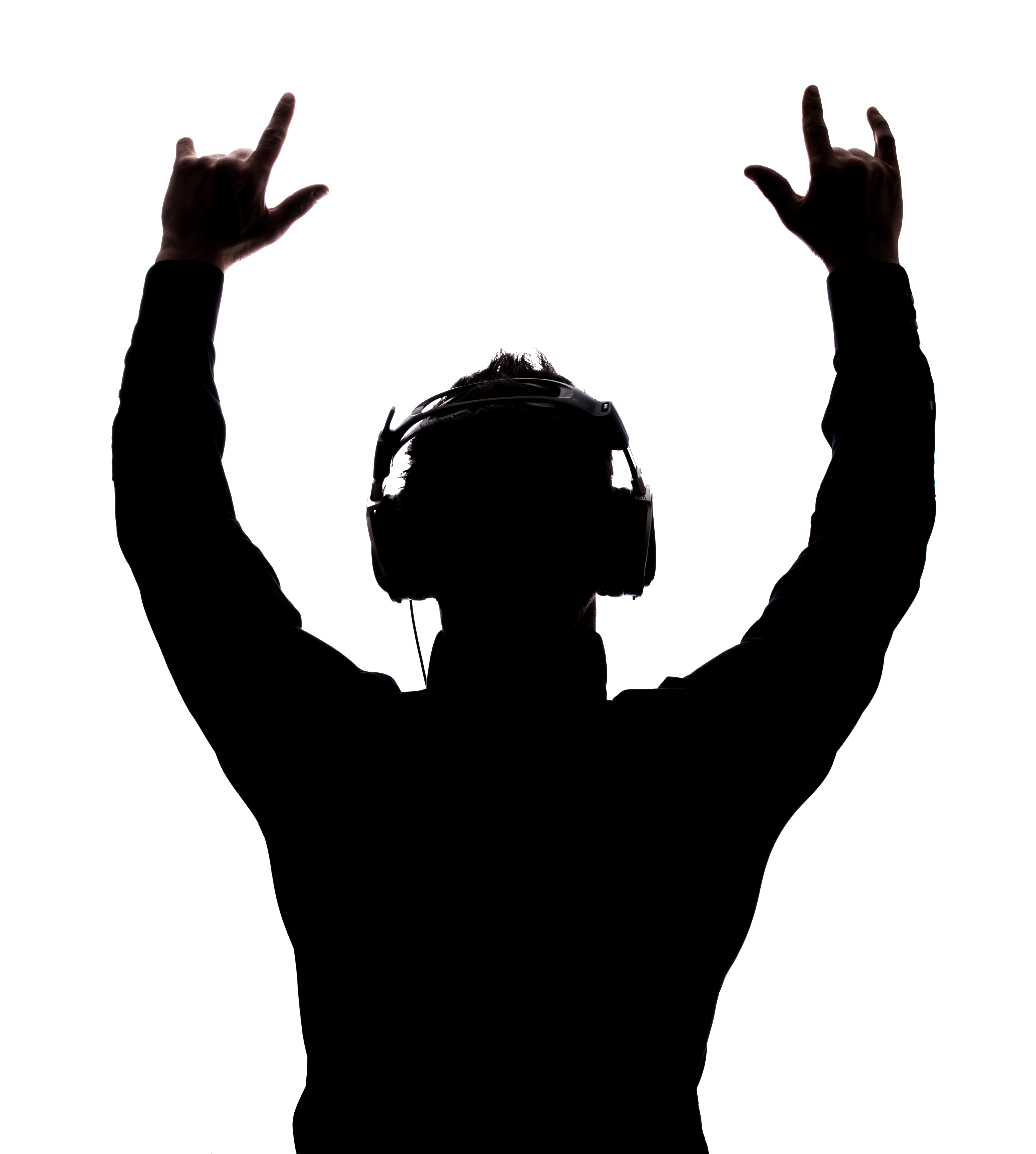 Disc jockey Stock photography Silhouette Royalty-free - silhouette png ...