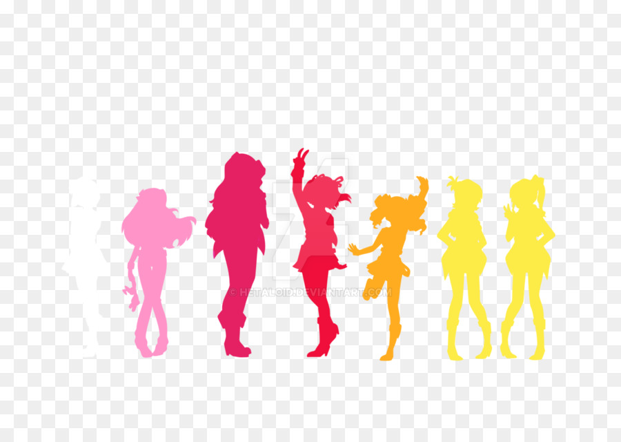 Japanese idol Silhouette The Idolmaster Logo Drawing - Silhouette png download - 1280*905 - Free Transparent  png Download.
