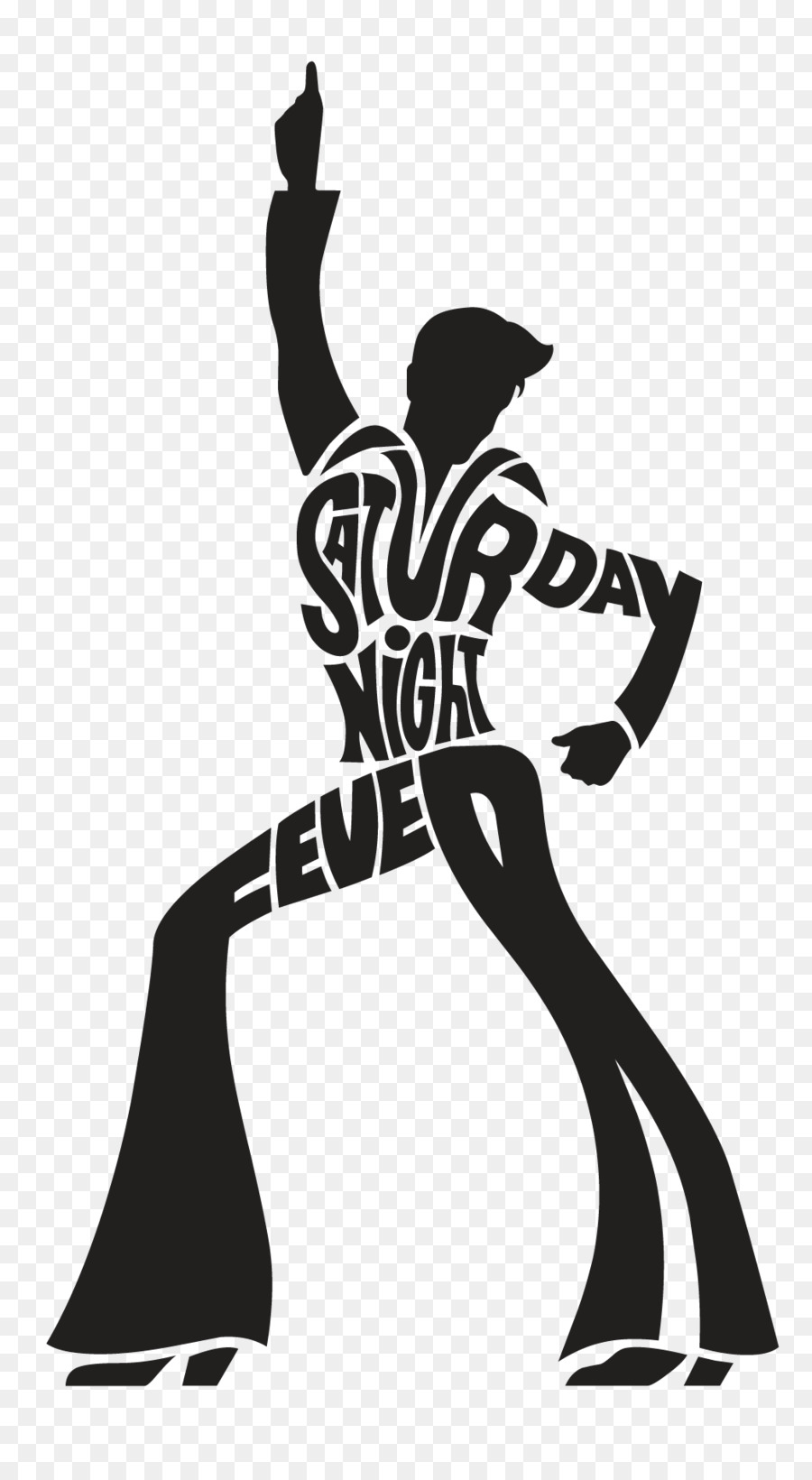 Silhouette Saturday Night Fever Vector graphics Disco - Silhouette png download - 1040*1881 - Free Transparent Silhouette png Download.