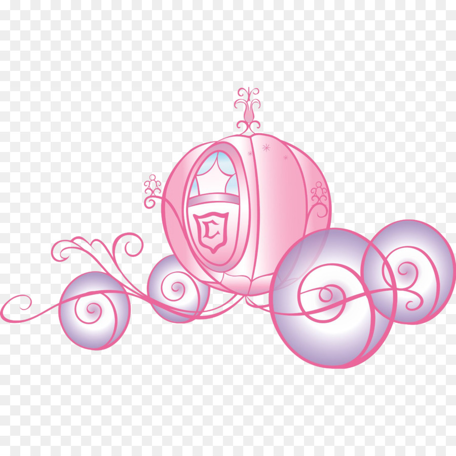 Wall decal Room Disney Princess Sticker - Cartoon red pumpkin carriage png download - 1500*1500 - Free Transparent Cinderella png Download.