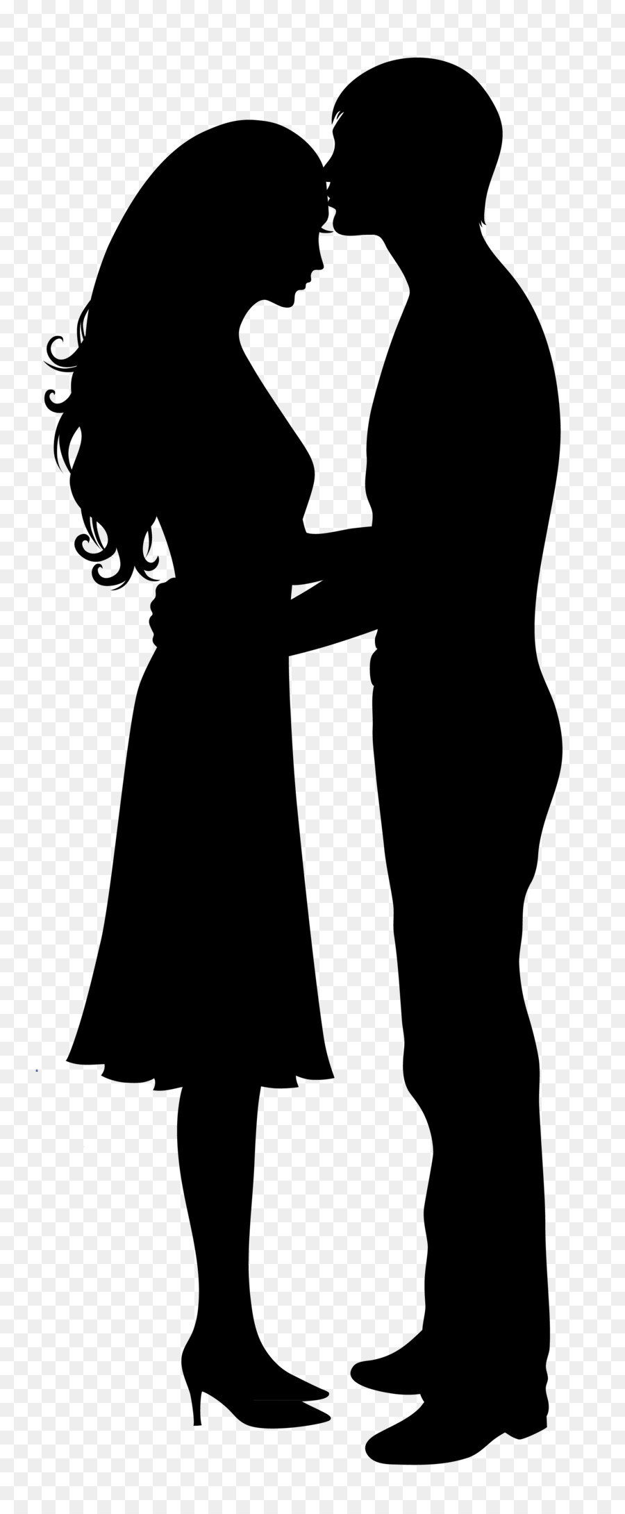 Silhouette couple - Couple silhouette figures png download - 2212*5319 - Free Transparent Silhouette png Download.