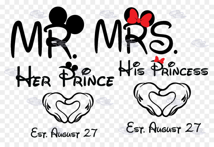 Minnie Mouse Mickey Mouse T-shirt Disney Princess The Walt Disney Company - heart-shaped bride and groom wedding shoots png download - 1013*697 - Free Transparent  png Download.