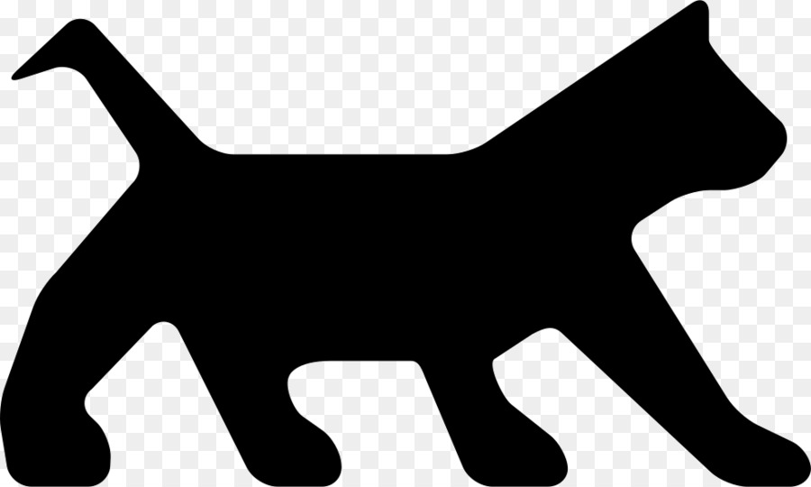 Cat Dog Black Silhouette Clip art - Cat png download - 980*588 - Free Transparent Cat png Download.