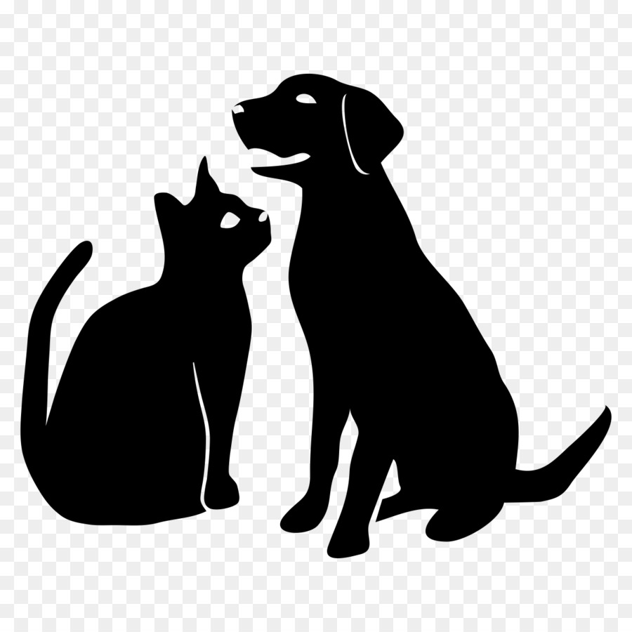 black dog cat clip art