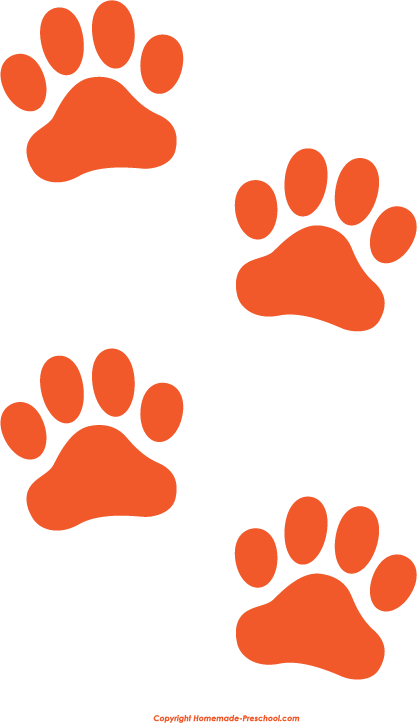 Cat Tiger Dog Paw Clip art - Paw Print Cliparts png download - 417*723 ...
