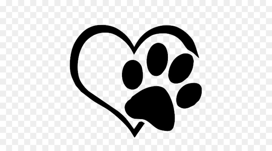 Dog Cat Paw Decal Sticker - Love paws png download - 500*500 - Free Transparent Dog png Download.