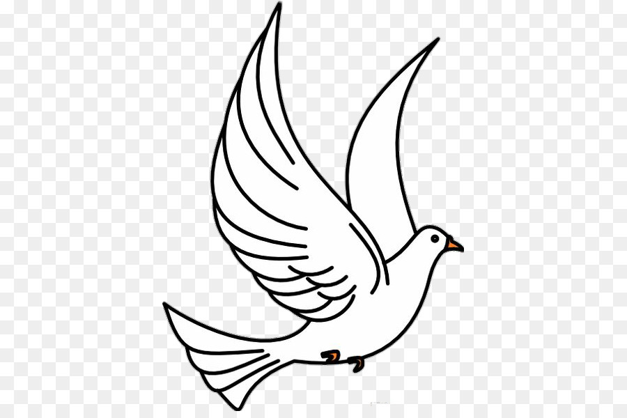 Christian Clip Art Pigeons and doves Vector graphics Openclipart - burung png dove png download - 433*590 - Free Transparent Pigeons And Doves png Download.