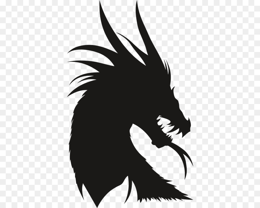 Dragon Silhouette Clip art - dragon totem png download - 3300*2735 ...