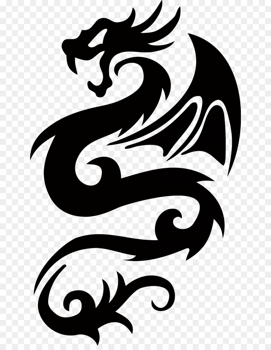 Decal Chinese dragon Tattoo Sticker - dragon png download - 700*1146 - Free Transparent Decal png Download.