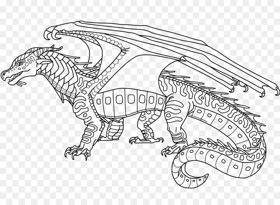 Wings of Fire Line art Coloring book Dragon - others png download - 5500*3931 - Free Transparent Wings Of Fire png Download.