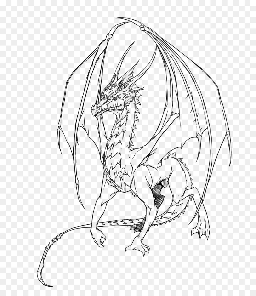 Dragon Drawing Line art Sketch - dragon png download - 781*1024 - Free Transparent Dragon png Download.