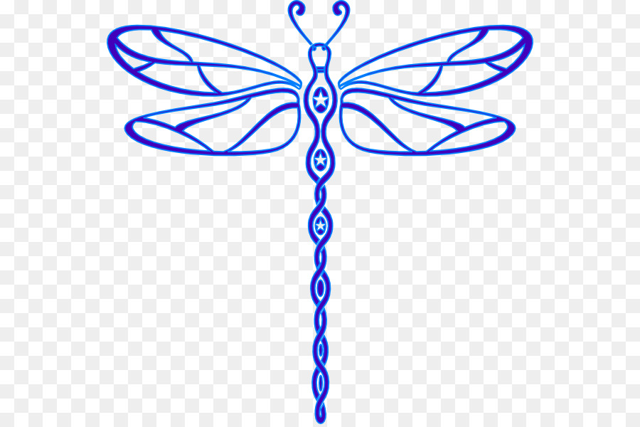 Dragonfly Blue-green Drawing Clip art - Dragonfly Outline Cliparts png download - 600*596 - Free Transparent Dragonfly png Download.