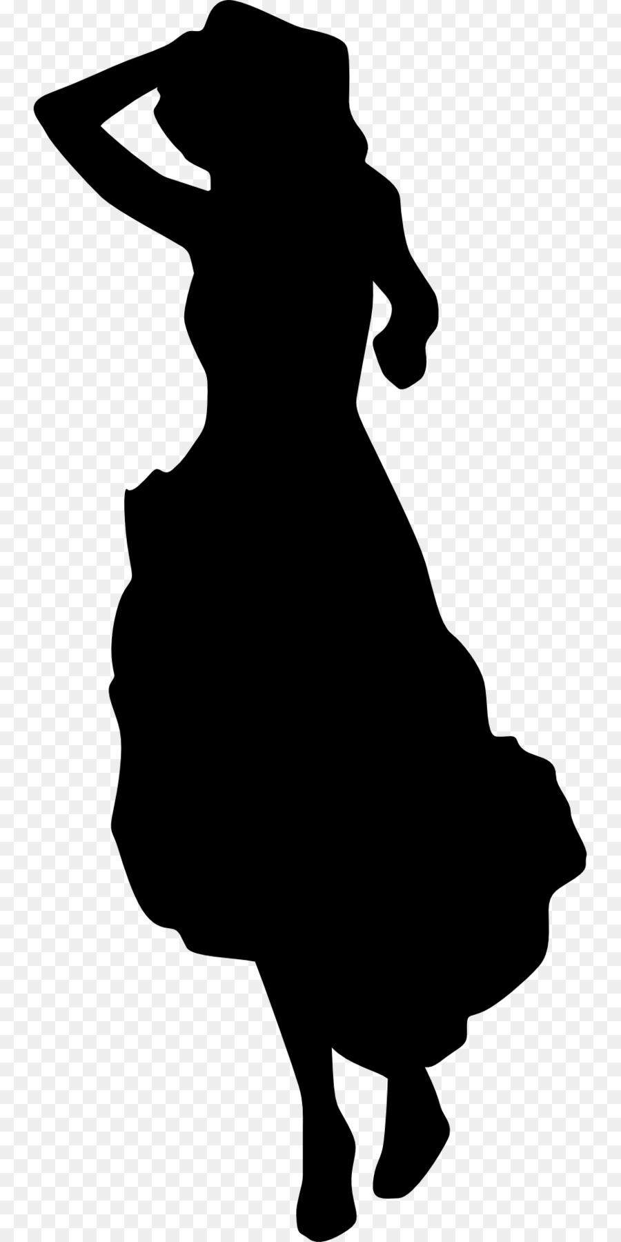 Dress Silhouette Woman Clip art - fashion png download - 960*1920 - Free Transparent Dress png Download.