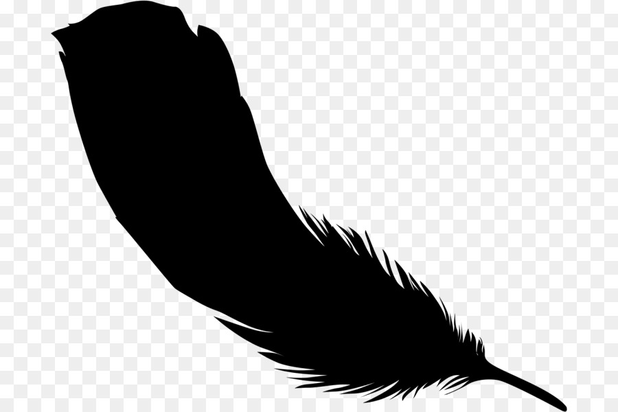 Clip art Beak Feather Silhouette Black M -  png download - 752*600 - Free Transparent Beak png Download.