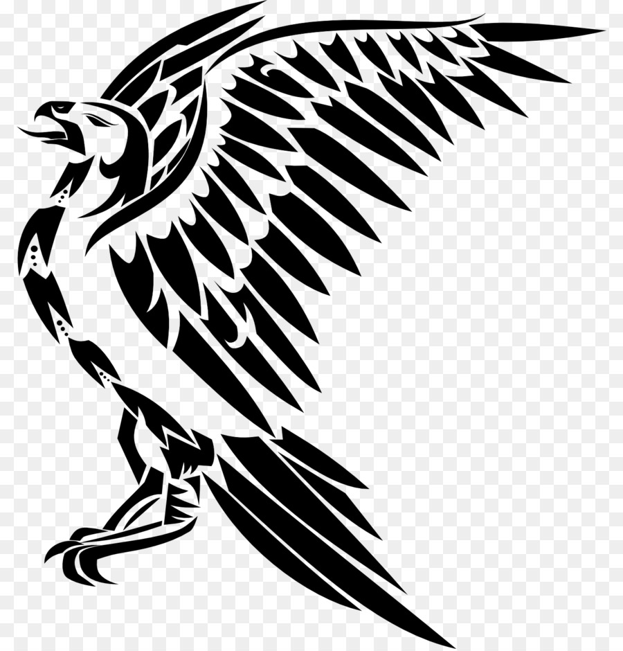 Black and white Eagle Tattoo Clip art - drawing shield png download - 852*937 - Free Transparent Black And White png Download.
