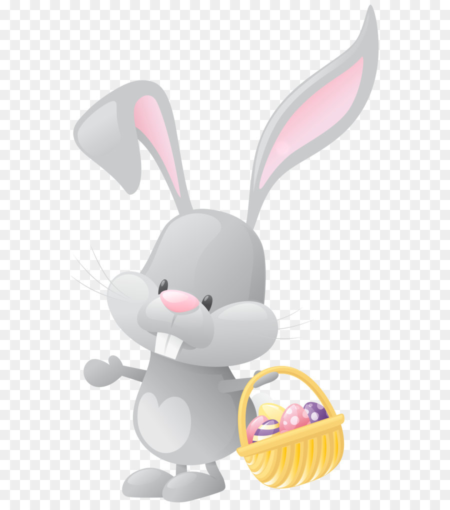 Easter Bunny Rabbit Basket Clip art - Easter Bunny with Basket Transparent PNG Clip Art Image png download - 4102*6367 - Free Transparent Easter Bunny png Download.