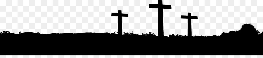 Silhouette Landscape photography Clip art - Easter cross png download - 2400*508 - Free Transparent Silhouette png Download.