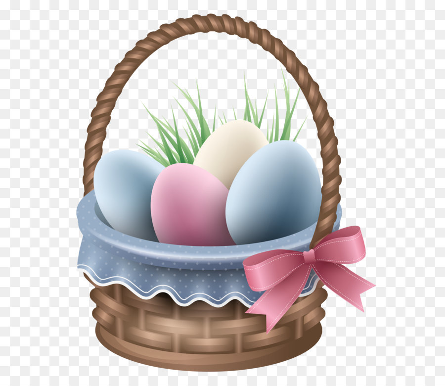 Easter Bunny Egg in the basket - Transparent Easter Basket and Grass PNG Clipart Picture png download - 3636*4324 - Free Transparent Easter Bunny png Download.