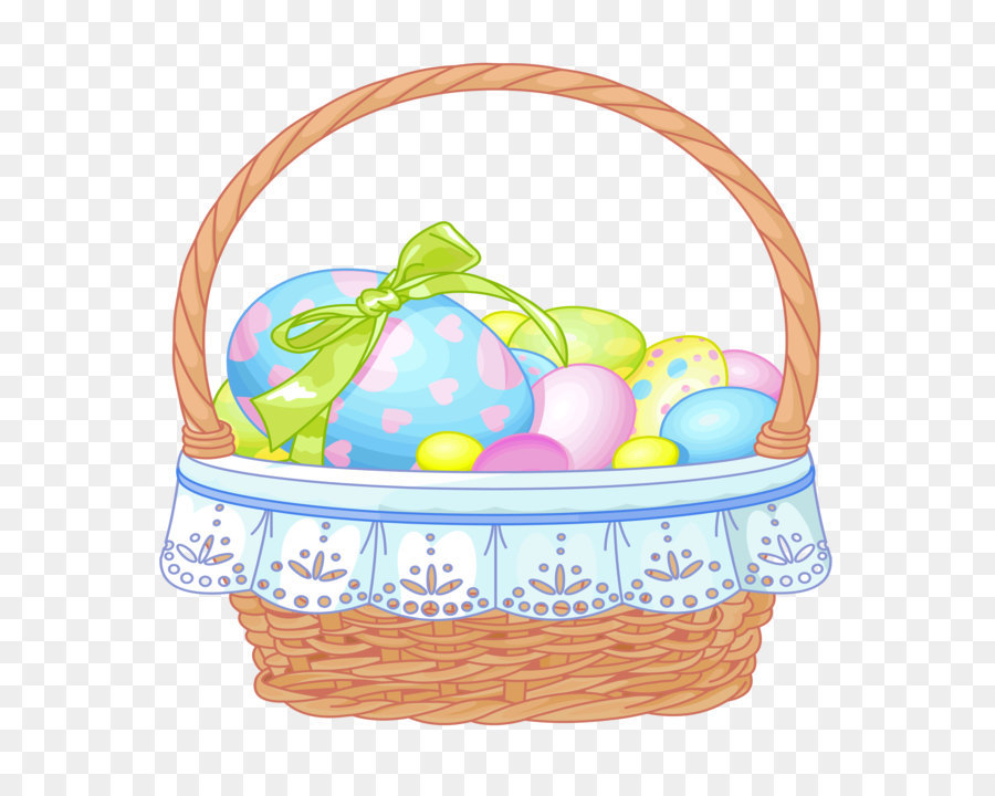 Easter Bunny Easter basket Clip art - Easter Basket with Eggs Transparent Clipart png download - 3467*3836 - Free Transparent Easter Bunny png Download.