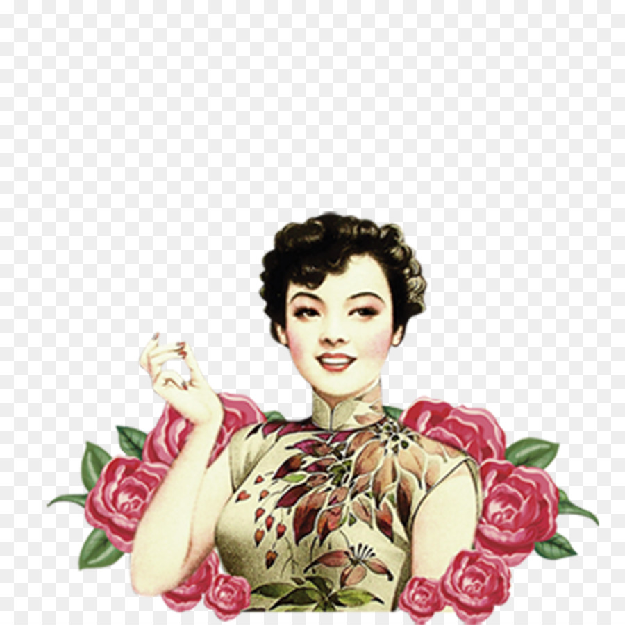 Shanghai Advertising - Elegant woman png download - 1000*1000 - Free Transparent  png Download.