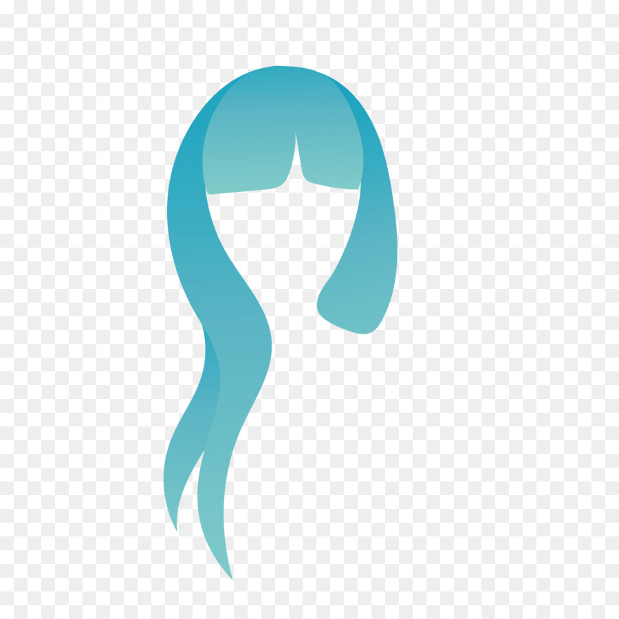 Wig Logo Clip art - Blue elegant female short hair png download - 1500*1500 - Free Transparent Wig png Download.