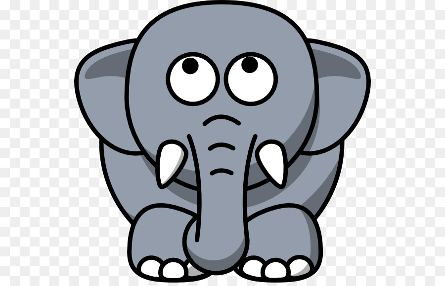 Elephant in the room Grey Cuteness Clip art - Animated Elephant Clipart png download - 600*573 - Free Transparent Elephant png Download.