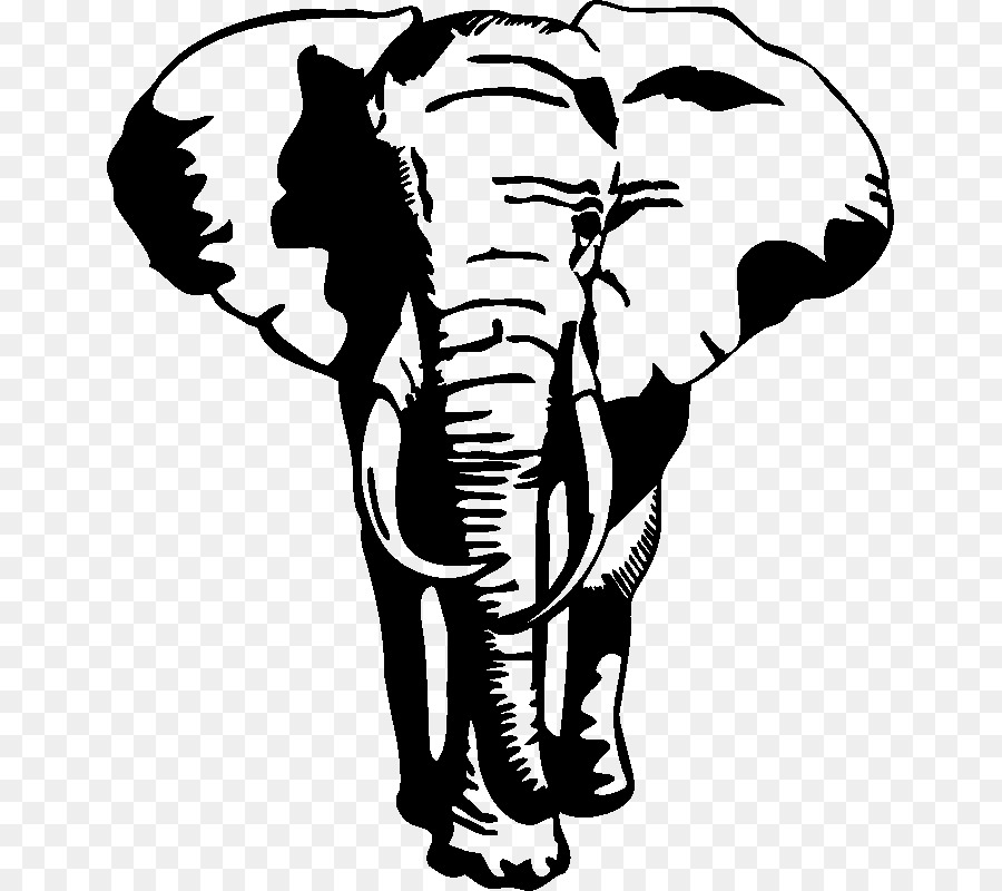 Wall decal Sticker - Elephant Stencil png download - 800*800 - Free Transparent Wall Decal png Download.
