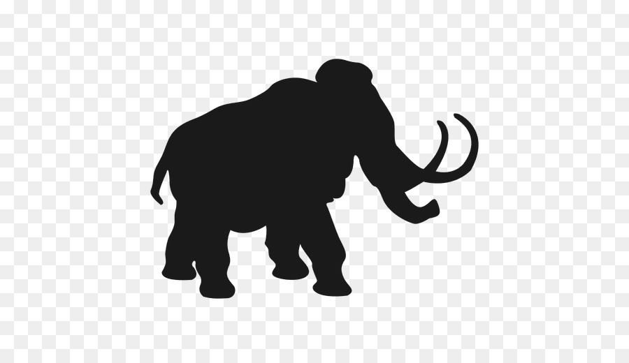 Silhouette Woolly mammoth - Silhouette png download - 512*512 - Free Transparent Silhouette png Download.