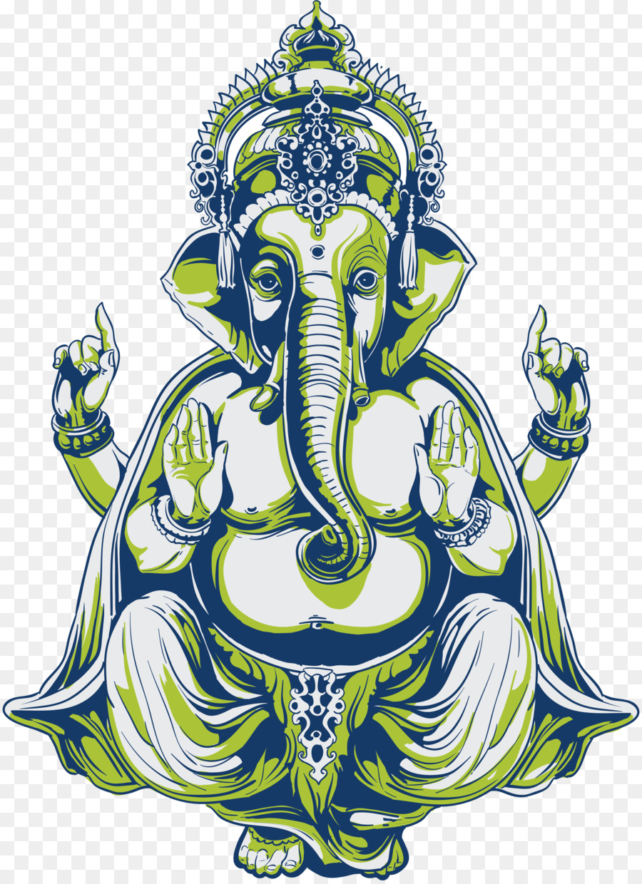 Ganesha Indian elephant African elephant Tattoo - Lakshmi png download - 4373*6000 - Free Transparent Ganesha png Download.