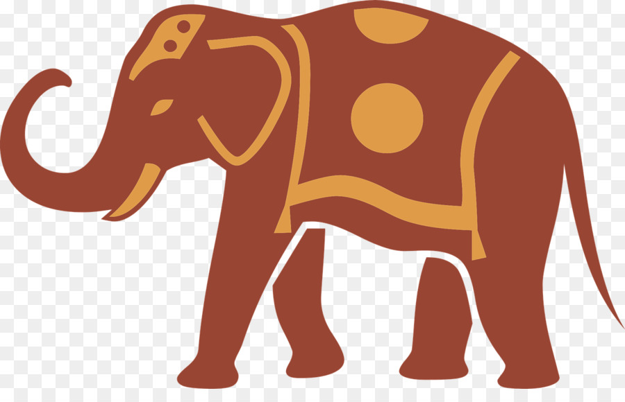 Elephant Silhouette Clip art - Brown-red elephant png download - 1280*798 - Free Transparent Elephant png Download.