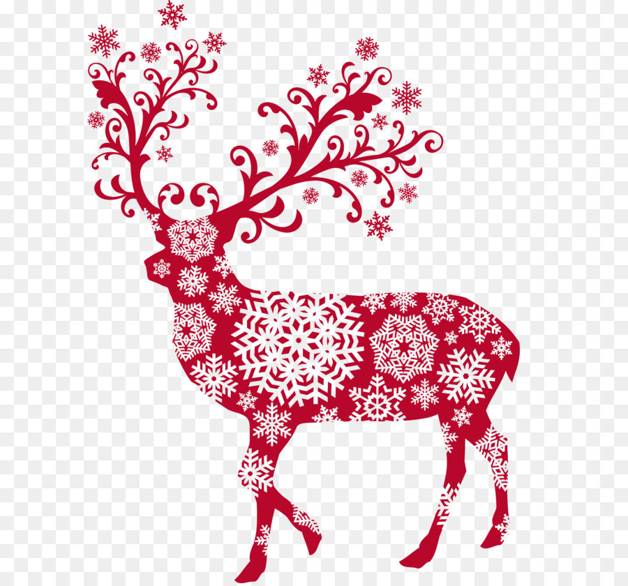 Reindeer Christmas Illustration - Red Deer png download - 2433*3128 - Free Transparent Rudolph png Download.