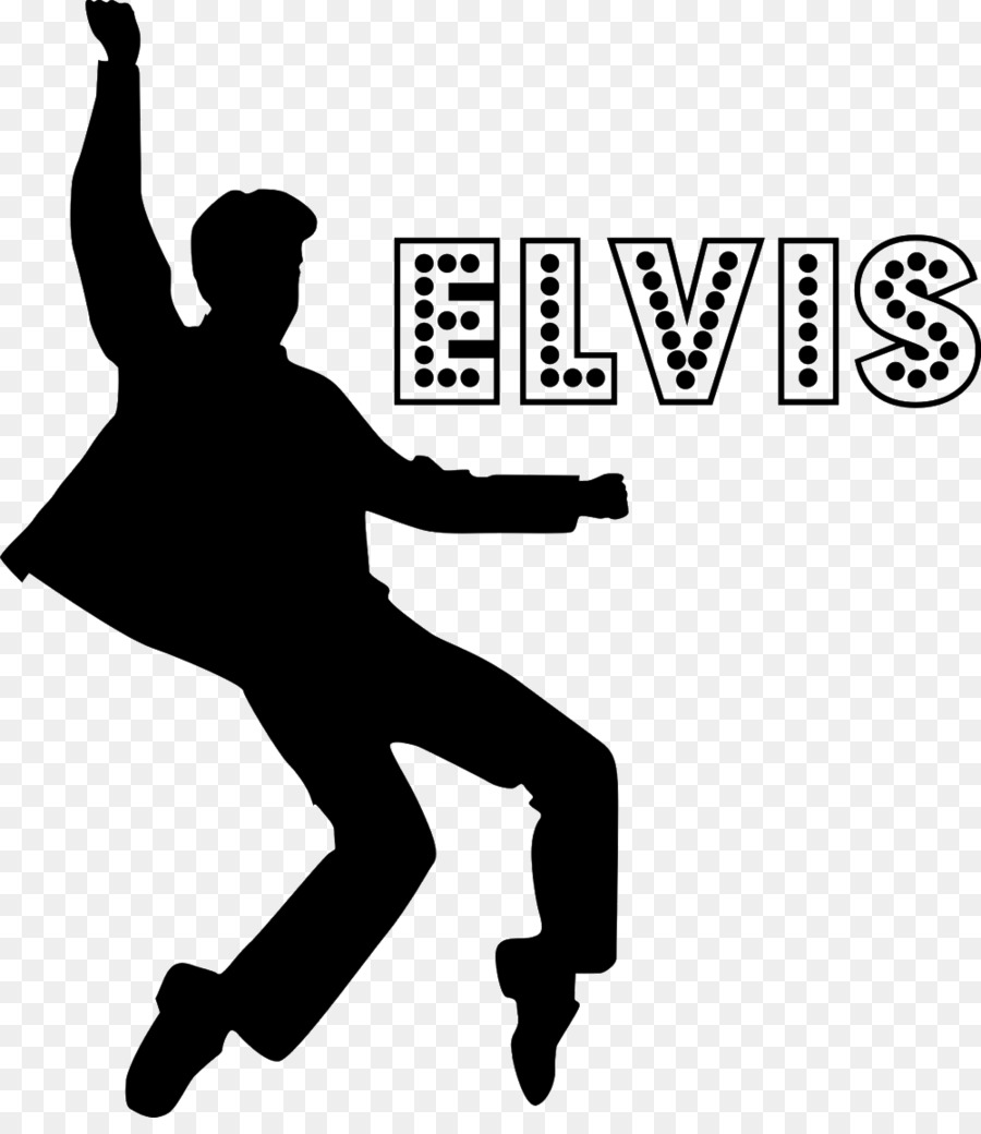 Elvis Presley Drawing Silhouette Black and white Clip art - ELVIS png ...