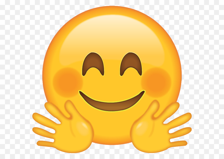 Emoji Hug Emoticon - Emoji Face PNG Transparent Image png download - 640*640 - Free Transparent Emoji png Download.
