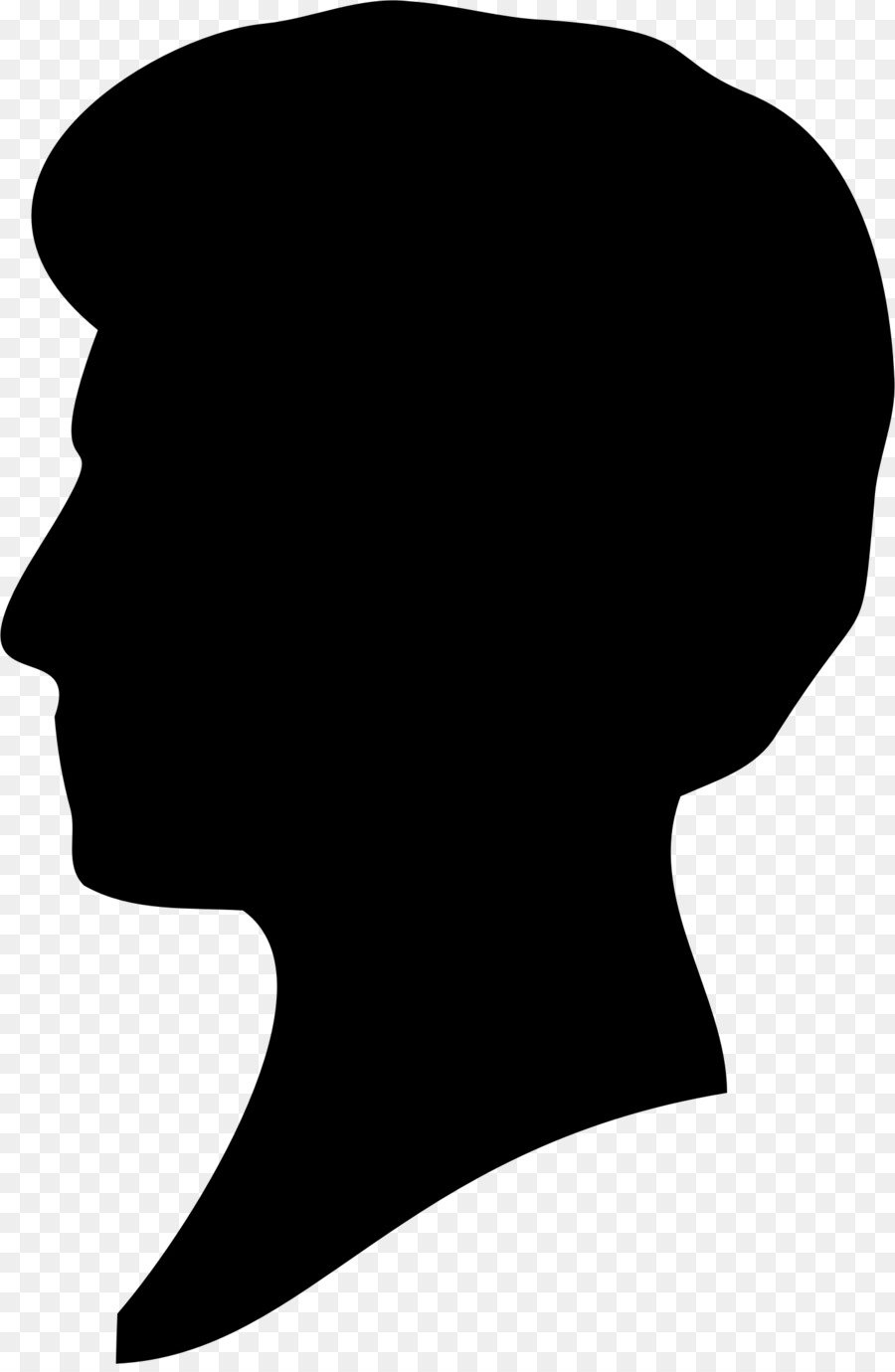 face profile silhouette clip art