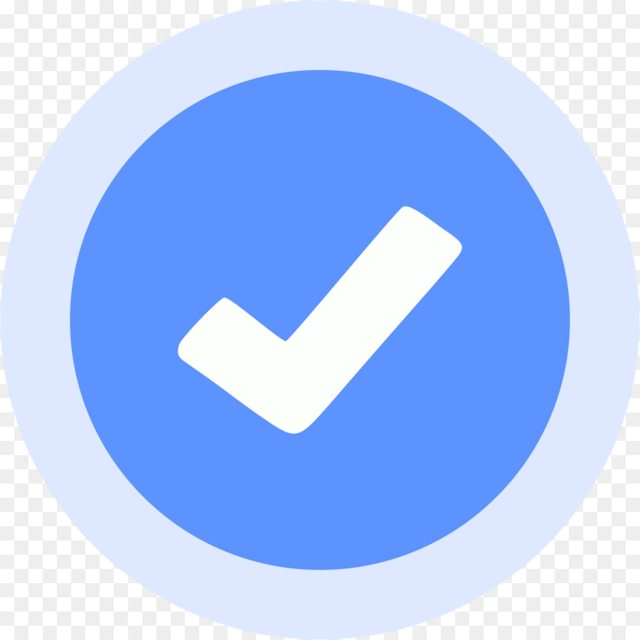 Facebook Social media Verified badge Logo Vanity URL - Blue Checkmark png download - 1192*1192 - Free Transparent Facebook png Download.